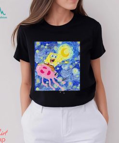 SpongeBob SquarePants Jellyfish Fields Starry Night shirt