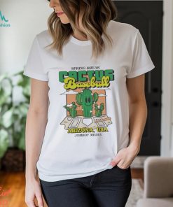 Spring break cactus baseball Arizona USA shirt