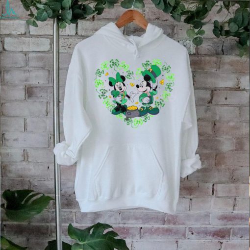 St Patricks Day Disney Minnie Mickey Lucky Heart shirt