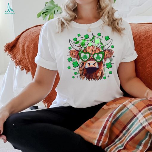 St Patricks Day Highland Cow shirt