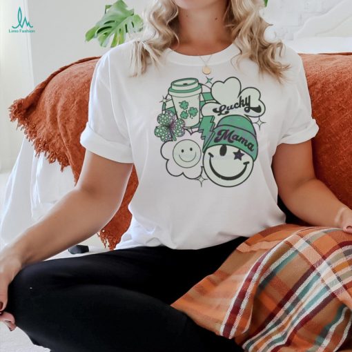 St Patricks Day Lucky Mama Shamrock shirt