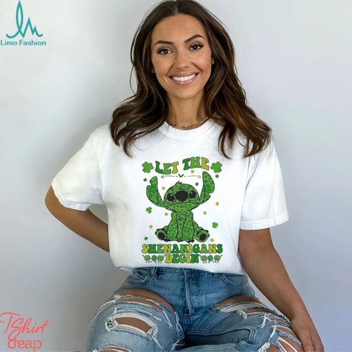 Stitch Let The Shenanigans Begin St. Patrick’s Day Shirt