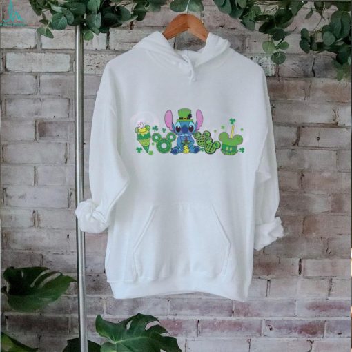 Stitch Patricks Day Snack Shamrock shirt