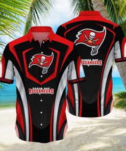 Striped Style Tampa Bay Buccaneers Nfl Hawaiian Shirt 3D All Printed Aloha Shirt For Men Women