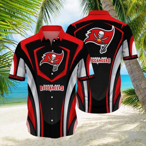 Striped Style Tampa Bay Buccaneers Nfl Hawaiian Shirt 3D All Printed Aloha Shirt For Men Women