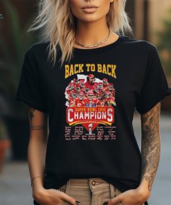 Super Bowl Champions Back To Back Chiefs Kingdom Signatures Shirt