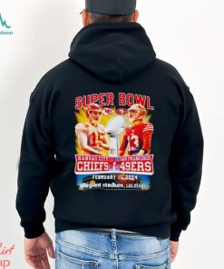 Super Bowl LVIII Kansas City Chiefs Patrick Mahomes vs Brock Purdy San Francisco 49ers shirt