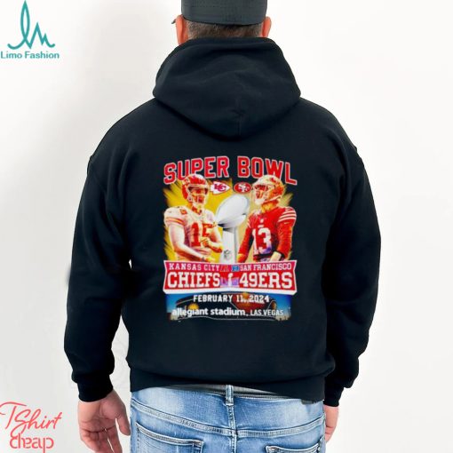Super Bowl LVIII Kansas City Chiefs Patrick Mahomes vs Brock Purdy San Francisco 49ers shirt