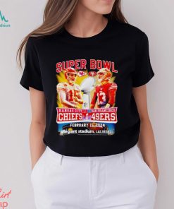 Super Bowl LVIII Kansas City Chiefs Patrick Mahomes vs Brock Purdy San Francisco 49ers shirt