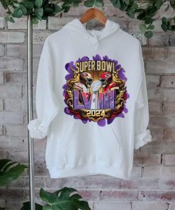 Super Bowl LVIII Trophy San Francisco 49ers Kansas City Chiefs shirt