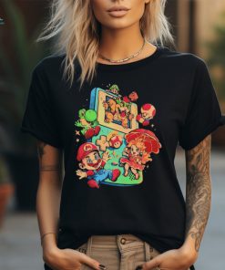 Super Mario Bros games and the Game Boy Plumber Game shirt