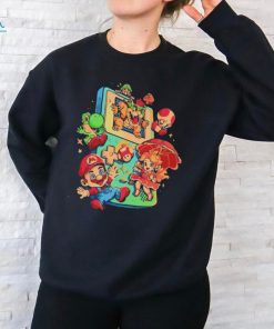 Super Mario Bros games and the Game Boy Plumber Game shirt