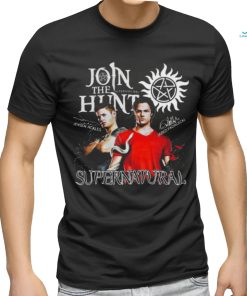 Supernatural Join The Hunt Jensen Ackles And Jared Padalecki Signatures Shirt