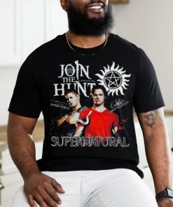 Supernatural Join The Hunt Jensen Ackles And Jared Padalecki Signatures Shirt