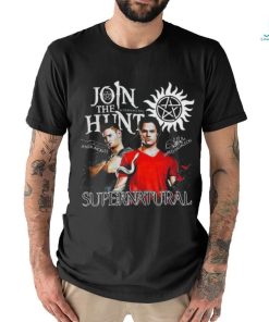 Supernatural Join The Hunt Jensen Ackles And Jared Padalecki Signatures Shirt