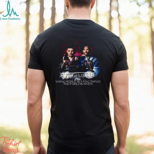 Supernatural Saying People Hunting Things The Family Business T Shirt