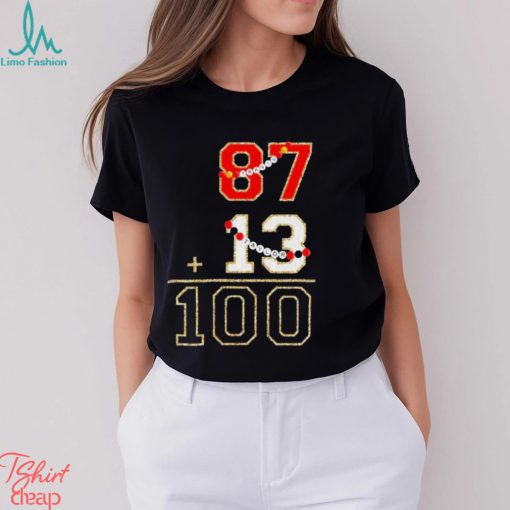 Swiftie 87 + 13 = 100 Taylor Travis end game Shirt