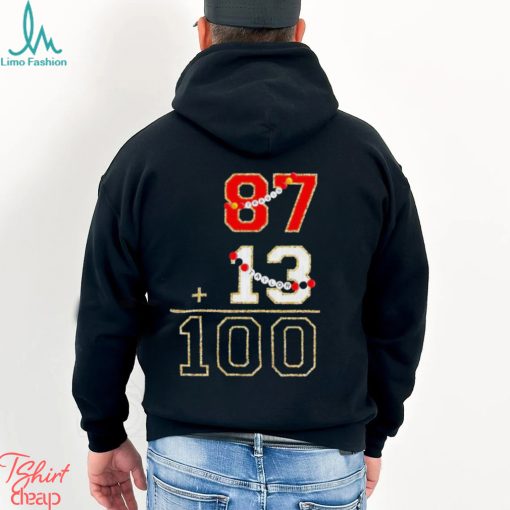 Swiftie 87 + 13 = 100 Taylor Travis end game Shirt