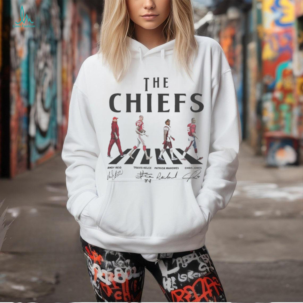 Team KS City Chiefs Walking Road Signatures Football Shirt Team KS City Chiefs Walking Road Signatures Football Shirt