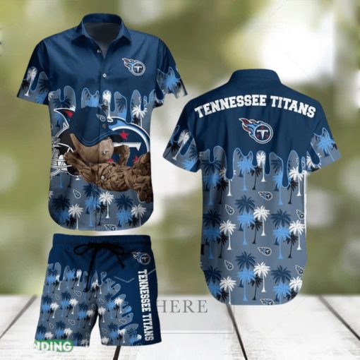 Tennessee Titans NFL Groot Graphic New Trends Hawaiian Shirt And Short For Men Women Gift Summer Beach Team Holiday