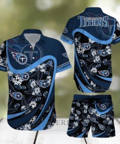 Tennessee Titans NFL SAS Tropical Pattern Island Summer Beach Team Hawaiian Shirt And Short For Mem Women Gift