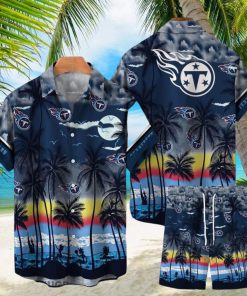 Tennessee Titans NFL SAS Tropical Pattern Summer Beach Team Hawaiian Shirt And Short For Men Women Gift