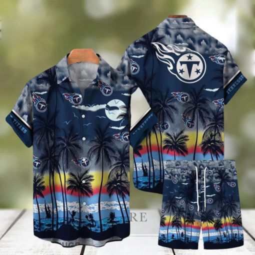 Tennessee Titans NFL SAS Tropical Pattern Summer Beach Team Hawaiian Shirt And Short For Men Women Gift