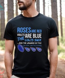 Tennessee Titans Roses Are Red Violets Are Blue Shirt