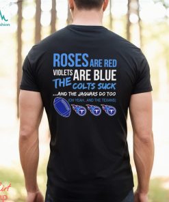 Tennessee Titans Roses Are Red Violets Are Blue Shirt