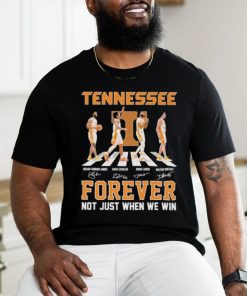 Tennessee Volunteers Men’s Basketball Abbey Road Forever Not Just When We Win Signatures Shirt, hoodie, sweater, long sleeve and tank top Tennessee Volunteers Men’s Basketball Abbey Road Forever Not Just When We Win Signatures Shirt