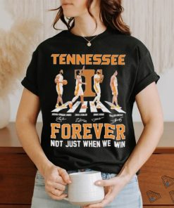 Tennessee Volunteers Men’s Basketball Abbey Road Forever Not Just When We Win Signatures Shirt, hoodie, sweater, long sleeve and tank top Tennessee Volunteers Men’s Basketball Abbey Road Forever Not Just When We Win Signatures Shirt