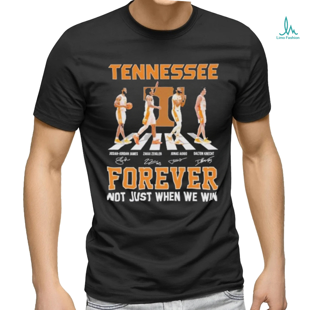 Tennessee Volunteers Men’s Basketball Abbey Road Forever Not Just When We Win Signatures Shirt Tennessee Volunteers Men’s Basketball Abbey Road Forever Not Just When We Win Signatures Shirt