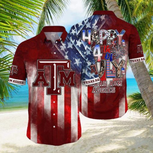 Texas A&ampM Aggies NCAA2 Independence Day Holidays Hawaiian Shirt For Men Women Gift