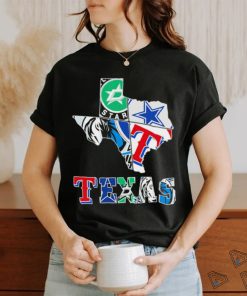 Texas sports teams Stars Cowboys Rangers Mavericks shirt