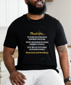 Thank You Coach Jim Harbaugh Good Luck And God Bless Shirt