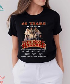 The Dukes Of Hazzard 45 Years Of The Memories T Shirt, hoodie, sweater, long sleeve and tank top The Dukes Of Hazzard 45 Years Of The Memories T Shirt