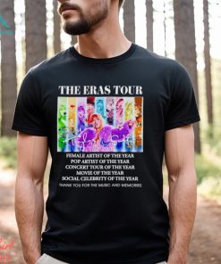 The Eras Tour 1989 2024 thank you for the music and memories shirt