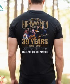 The Highwaymen 39 Years 1985 – 2024 Thank You For The Memories T Shirt