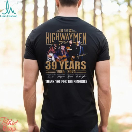 The Highwaymen 39 Years 1985 – 2024 Thank You For The Memories T Shirt