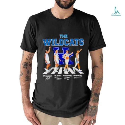 The Kentucky Wildcats basketball abbey road signatures shirt