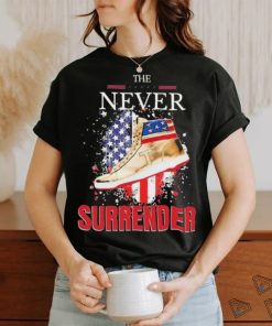The Never Surrender Trump Sneakerheads American Flag Shirt