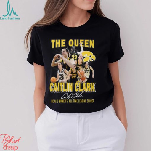 The Queen Caitlin Clark NCAA’s Women’s All Time Leading Scorer T Shirt