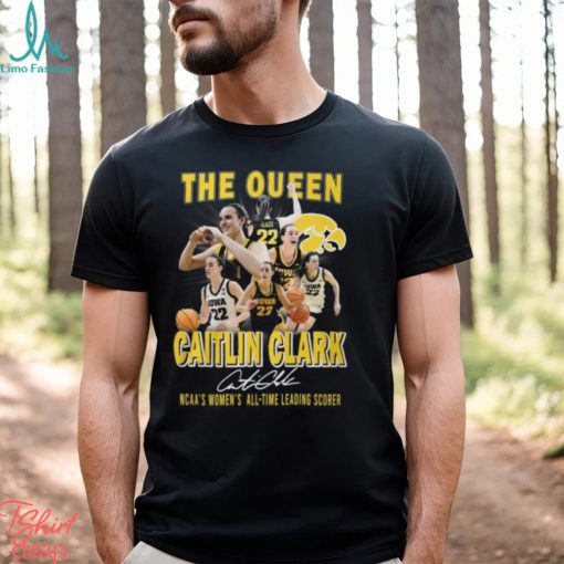 The Queen Caitlin Clark NCAA’s Women’s All Time Leading Scorer T Shirt