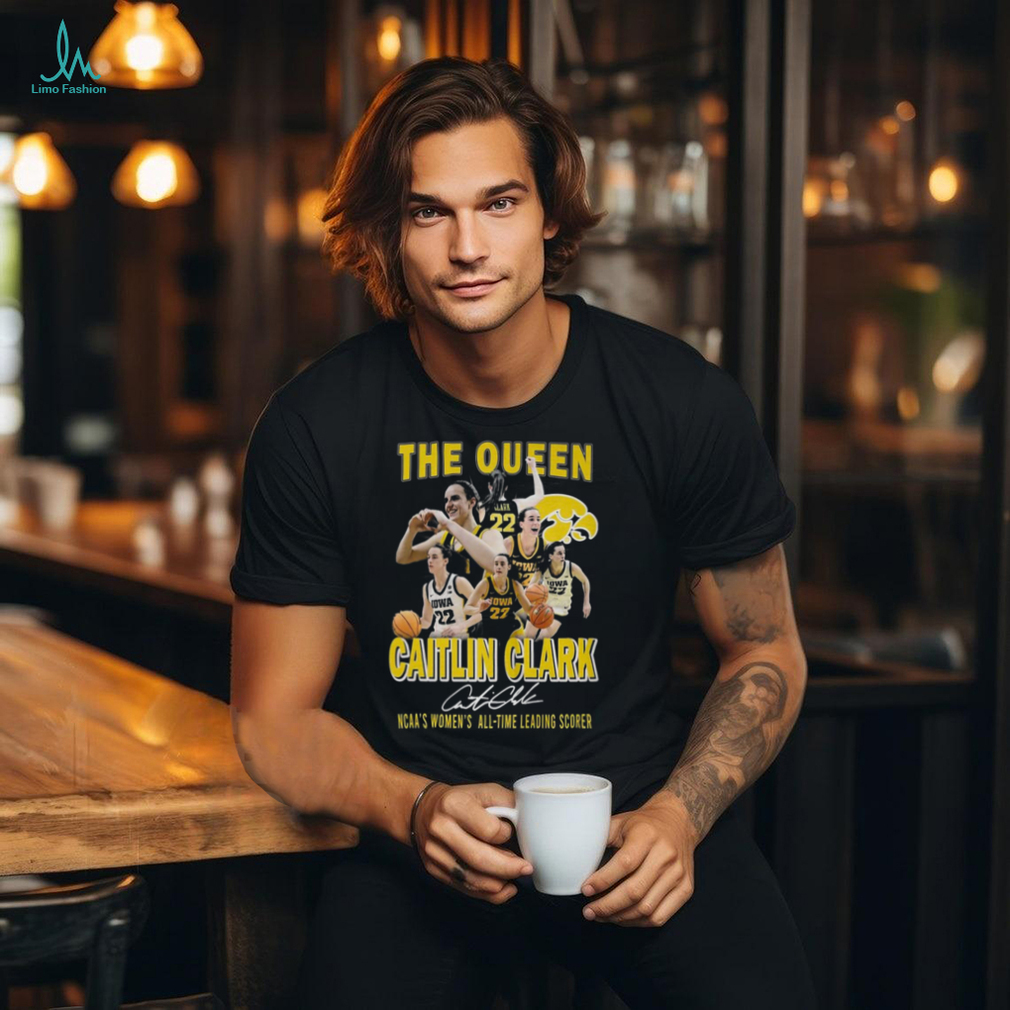 The Queen Caitlin Clark Ncaas Womens All Time Leading Scorer T Shirt The Queen Caitlin Clark Ncaas Womens All Time Leading Scorer T Shirt