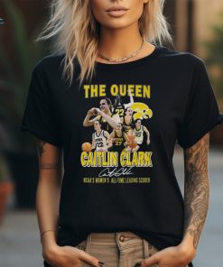 The Queen Caitlin Clark Ncaas Womens All Time Leading Scorer T Shirt