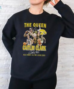 The Queen Caitlin Clark Ncaas Womens All Time Leading Scorer T Shirt