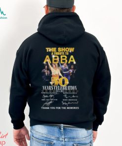 The Show A Tribute To ABBA 50 Years Celebration 1974 – 2024 Thank You For The Memories T Shirt