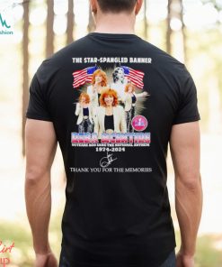 The Star Spangled banner Reba Mcentire 1974 2024 thank you for the memories shirt