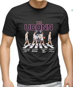 The Uconn Basketball Abbey Road Donovan Clingan Alex Karaban Tristen Newton And Cam Spencer Shirt