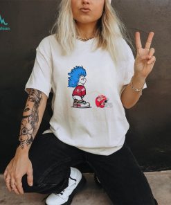 Thing one San Francisco 49ers piss on Kansas City Chiefs helmet shirt